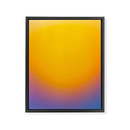 Vibrant yellow sunset Framed Canvas Print Gallery Image 8