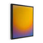 Vibrant yellow sunset Framed Canvas Print Gallery Image 2
