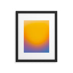Vibrant yellow sunset Framed Art Print Gallery Image 6