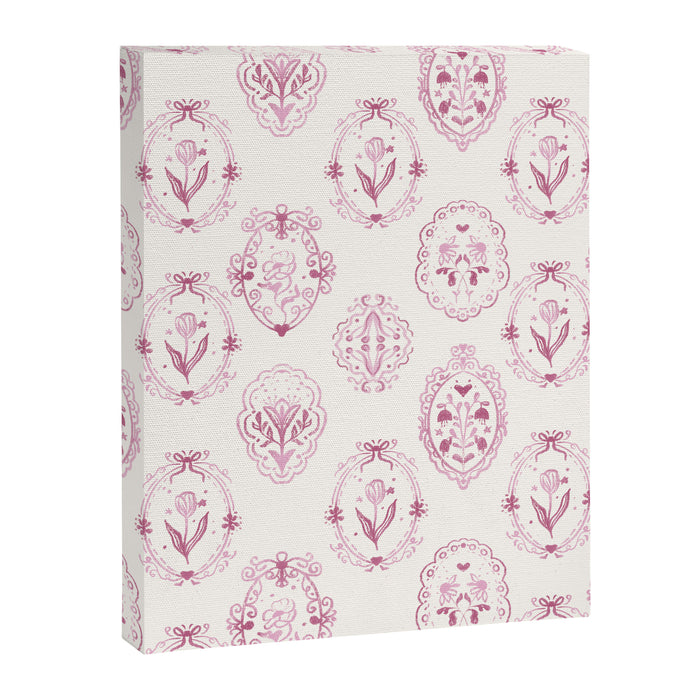 Victorian frame with flowers Canvas Print Gallery Image 1