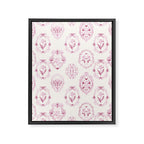 Victorian frame with flowers Framed Canvas Print Gallery Image 8