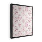 Victorian frame with flowers Framed Canvas Print Gallery Image 2