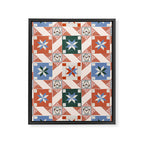 Vintage Quilt Block Pattern Framed Canvas Print Gallery Image 8