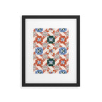 Vintage Quilt Block Pattern Framed Art Print Gallery Image 6