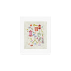 Vintage Sewing Kit Illustration Art Print Gallery Image 1
