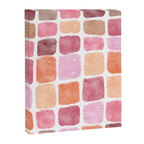 Watercolor Grid Pattern in Warm Pastels Canvas Print Gallery Image 8