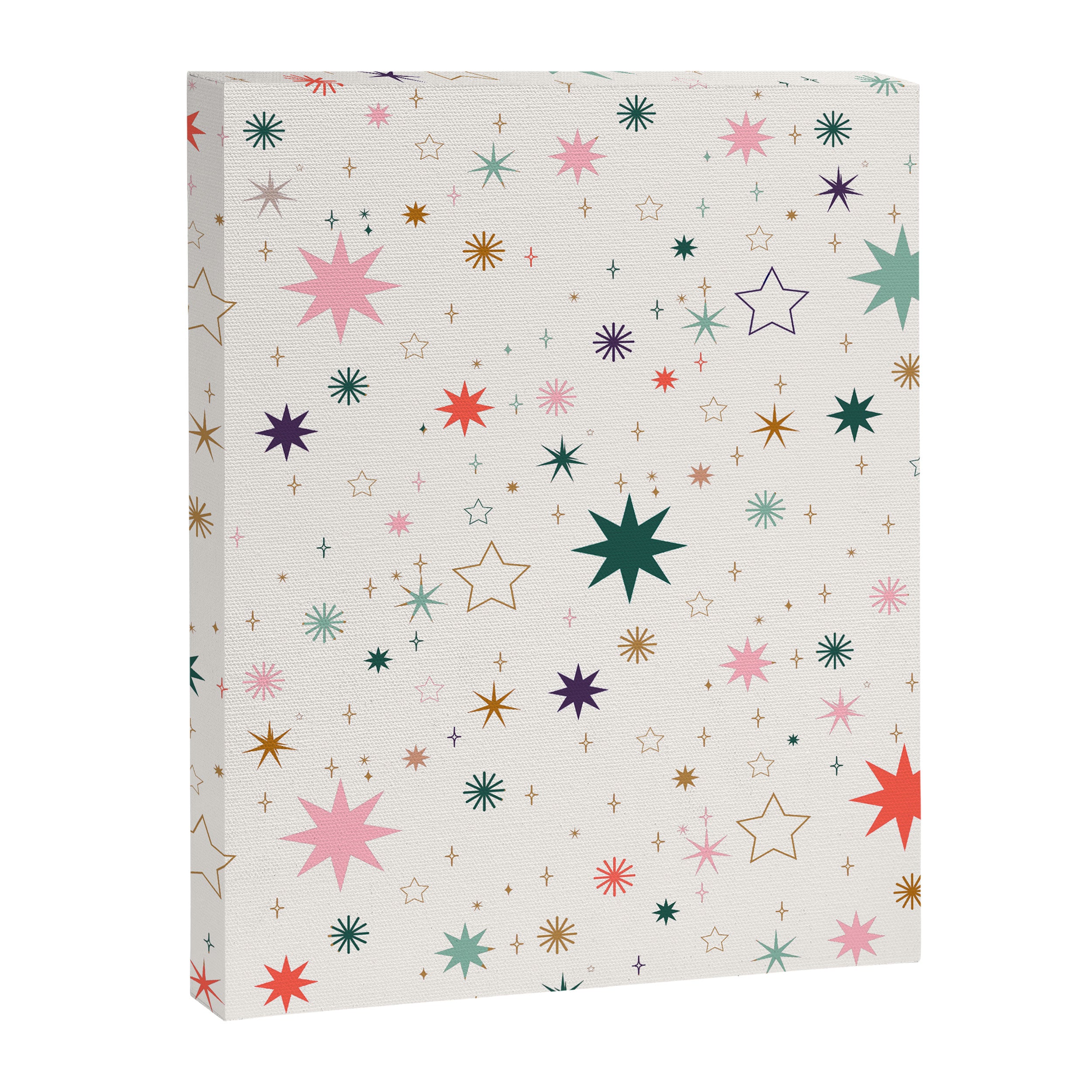Whimsical Celestial Stars Seamless Pattern Canvas Print Gallery Image 8