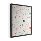 Whimsical Celestial Stars Seamless Pattern Framed Canvas Print Gallery Image 2