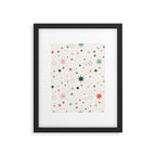 Whimsical Celestial Stars Seamless Pattern Framed Art Print Gallery Image 6