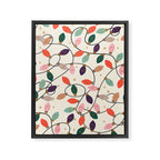 Whimsical Festive String Lights Seamless Pattern Framed Canvas Print Gallery Image 8