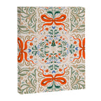 Whimsical Holiday Bows and Florals Pattern  Festive Folk Art Inspired Design Canvas Print Gallery Image 8