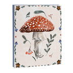 Whimsical Red Mushroom with Floral Border  Canvas Print Gallery Image 8