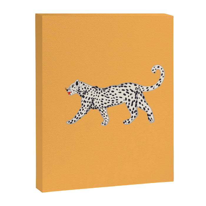 White fashionable cheetah  Canvas Print Gallery Image 1