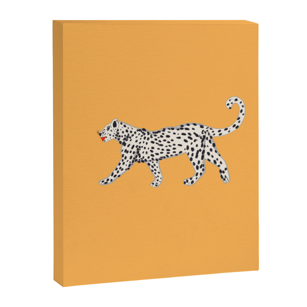 White fashionable cheetah  Canvas Print Gallery Image 8