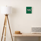 White leopard with red lips Canvas Print Gallery Image 2
