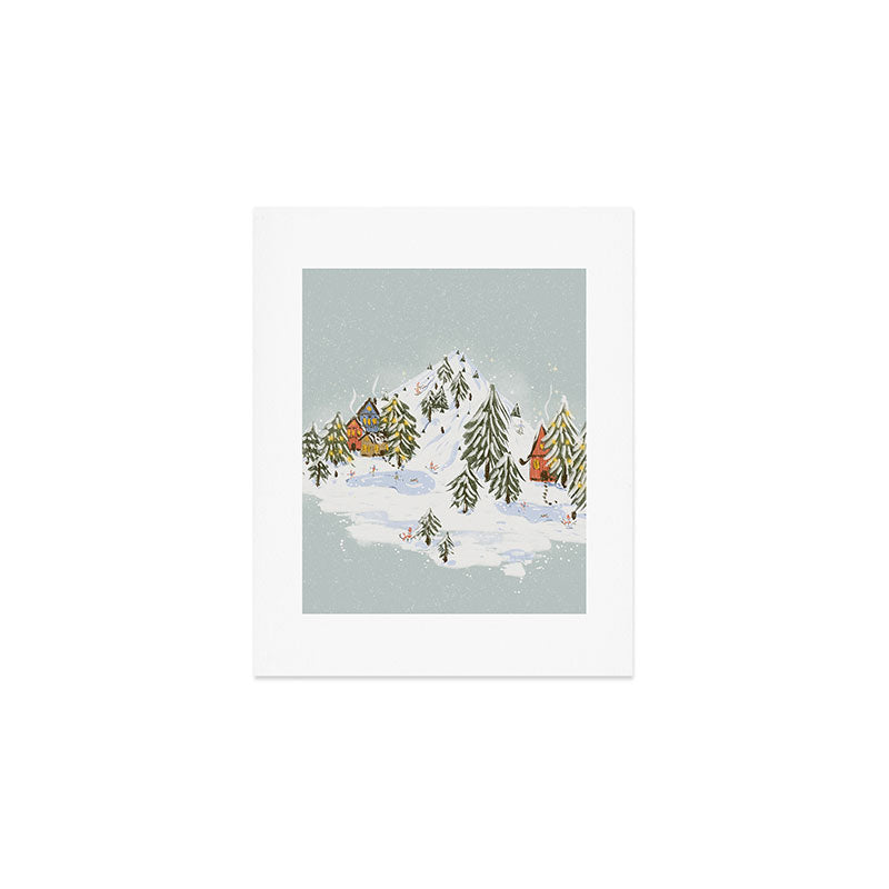 Winter wonderland illustration  Art Print Gallery Image 1
