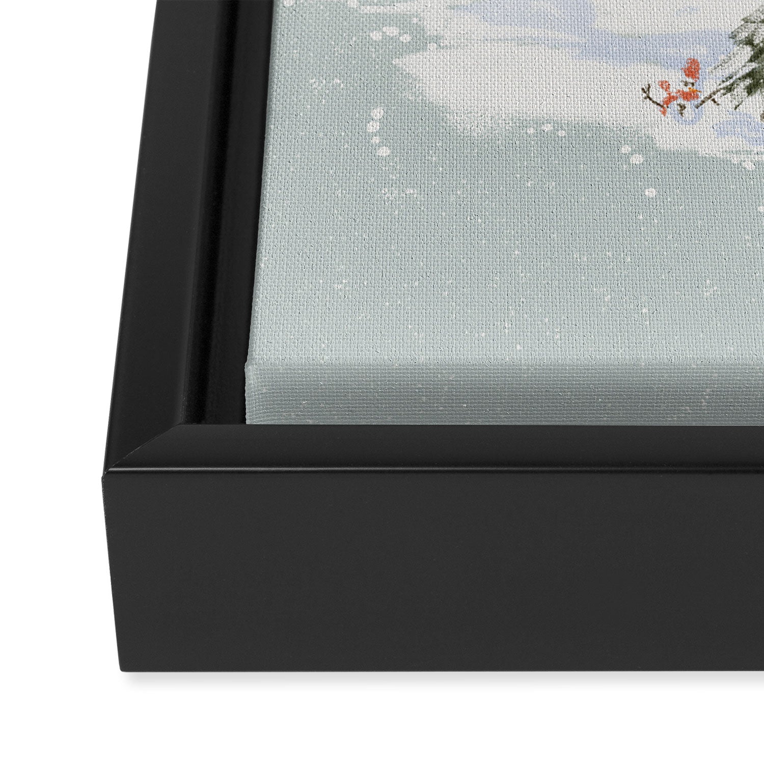 Winter wonderland illustration  Framed Canvas Print Gallery Image 3