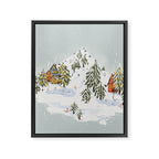 Winter wonderland illustration  Framed Canvas Print Gallery Image 8