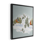 Winter wonderland illustration  Framed Canvas Print Gallery Image 2