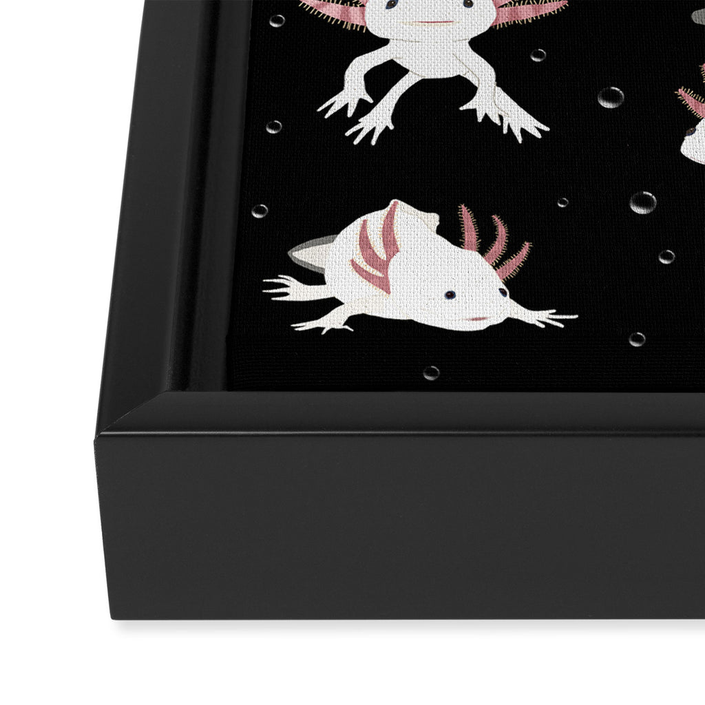 Axolotls Framed Canvas Print Gallery Image 3