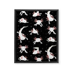 Axolotls Framed Canvas Print Gallery Image 8