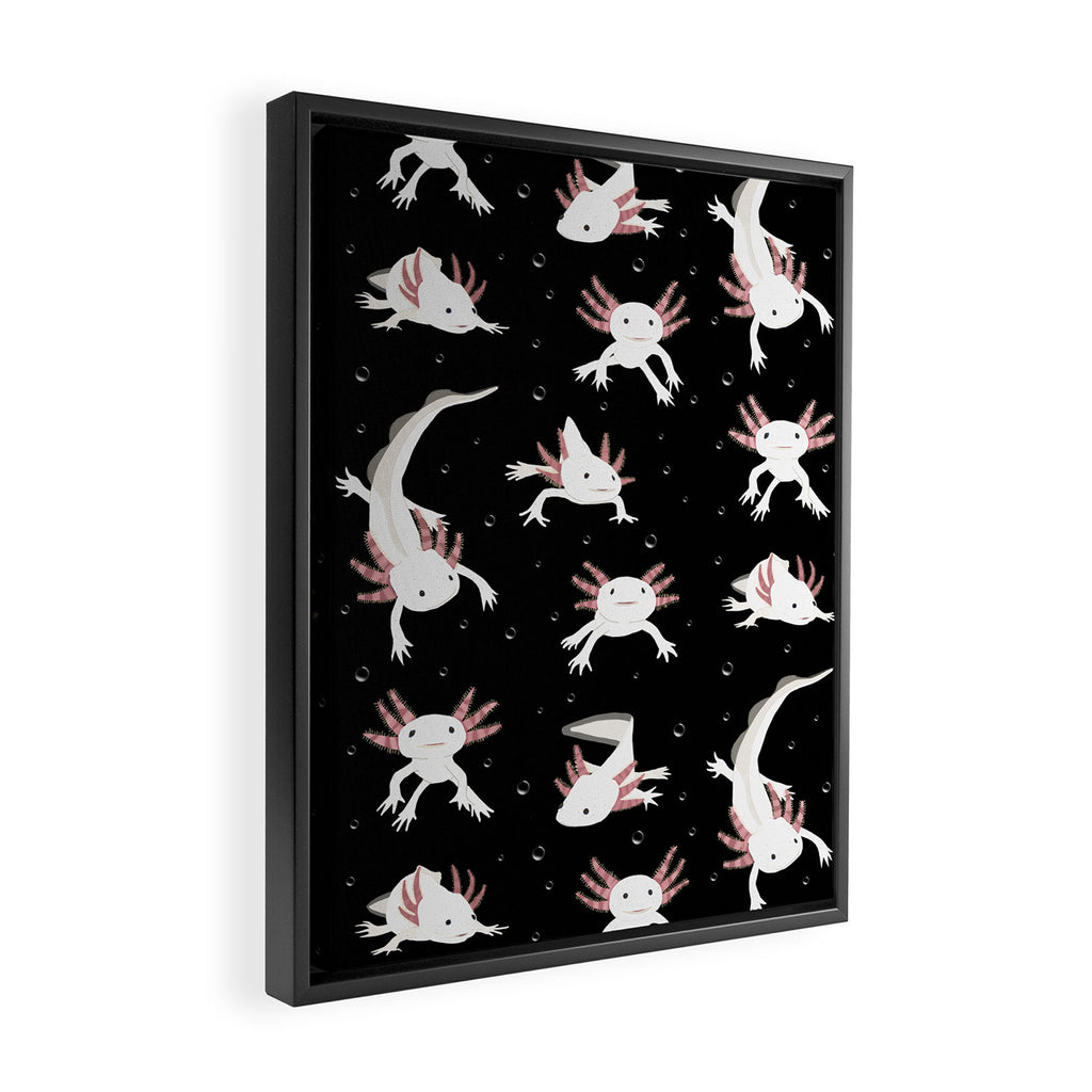Axolotls Framed Canvas Print Gallery Image 2