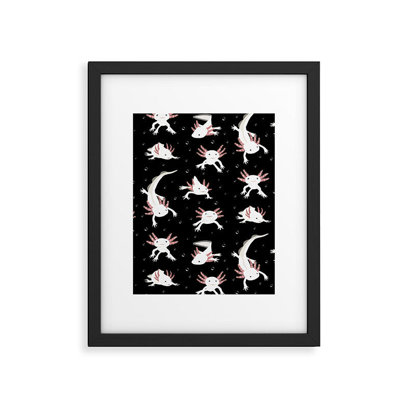 Axolotls Framed Art Print Gallery Image 6