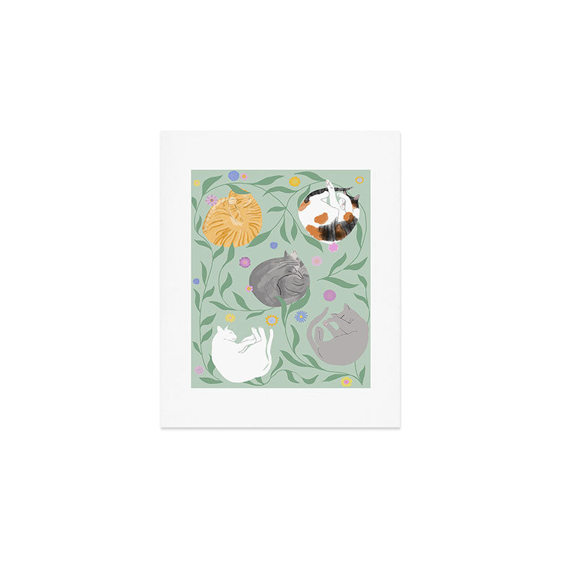 Cat Nap Art Print Gallery Image 1