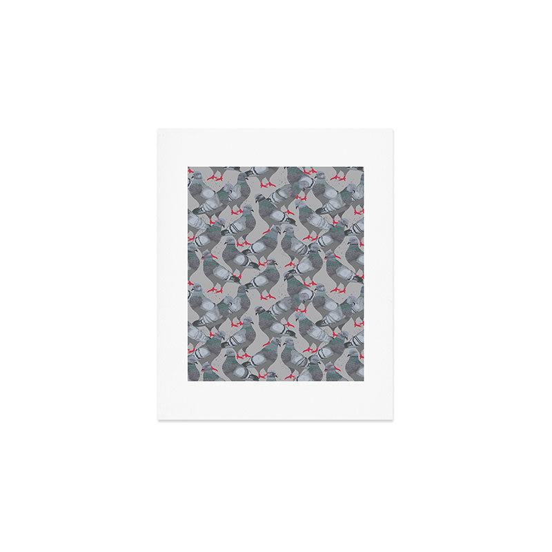 City Pigeons Art Print Gallery Image 1