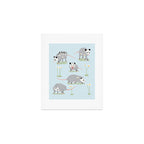 Opossums and Daisies Art Print Gallery Image 1