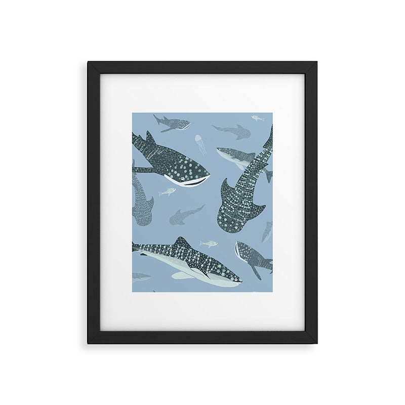 Whale Sharks Framed Art Print Gallery Image 6