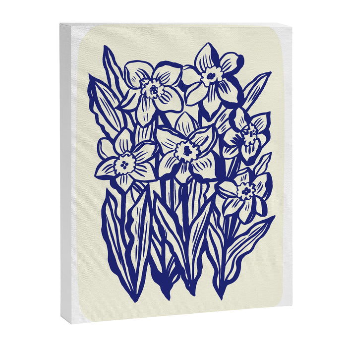 Daffodil flowers cut-out Canvas Print Gallery Image 1