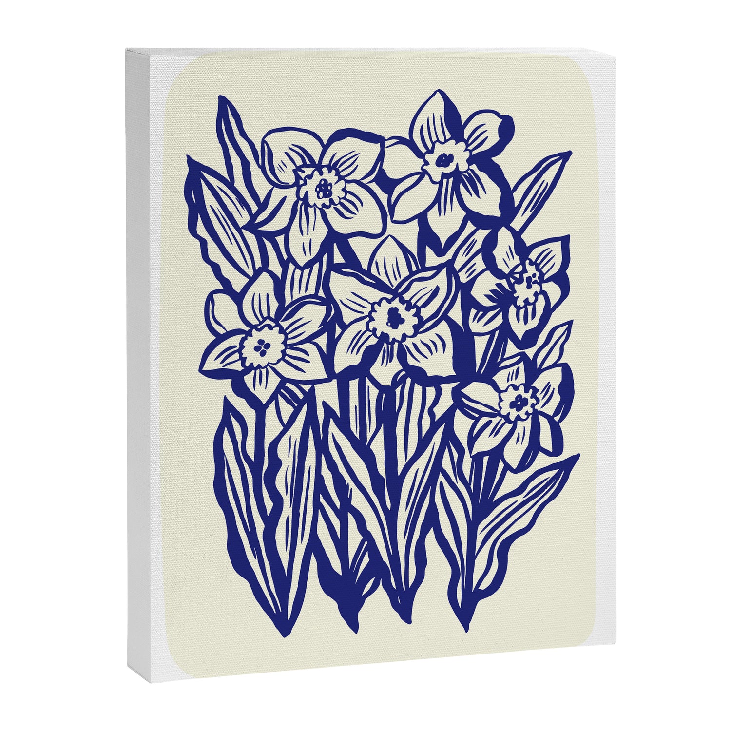 Daffodil flowers cut-out Canvas Print Gallery Image 6