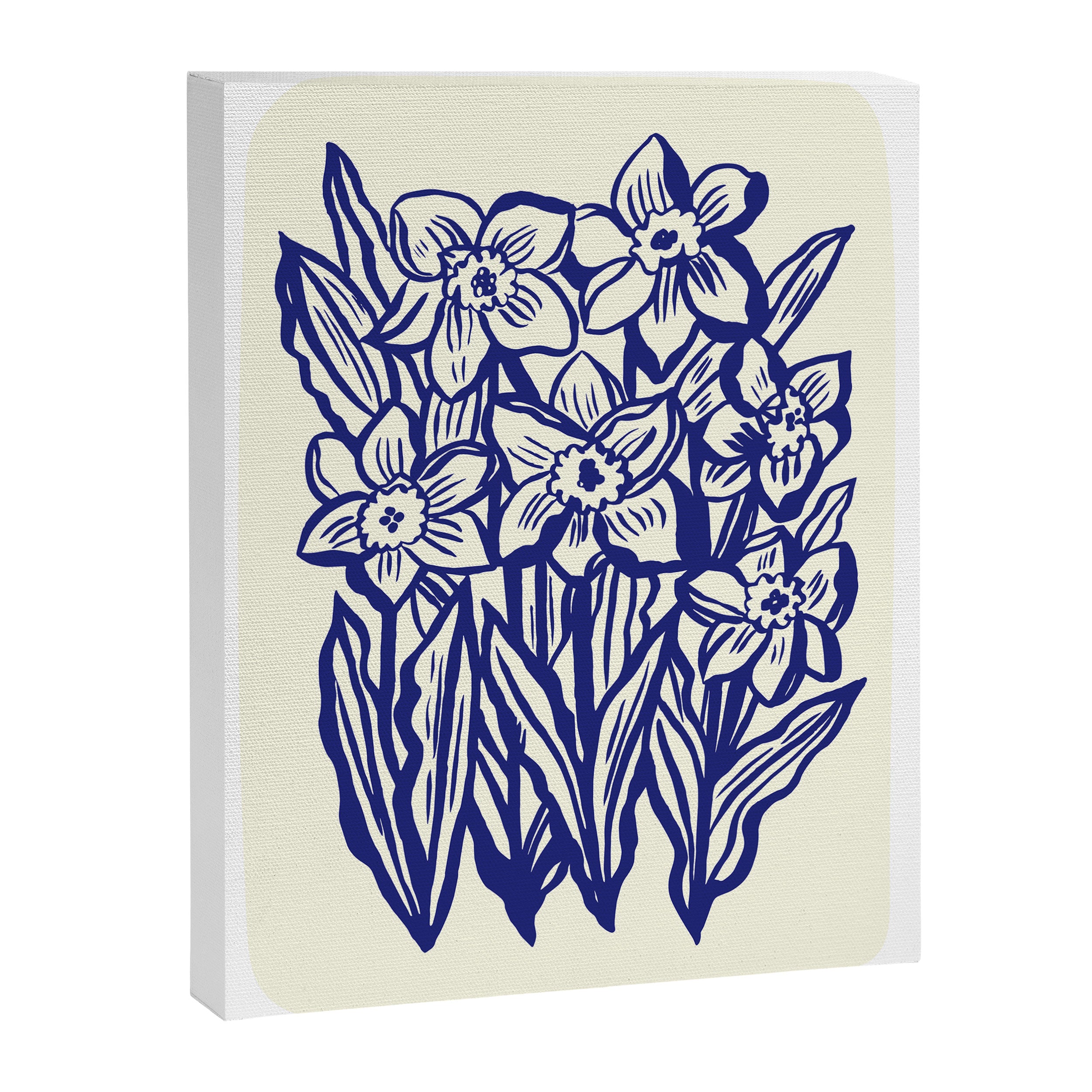 Daffodil flowers cut-out Canvas Print Gallery Image 6