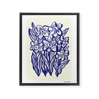 Daffodil flowers cut-out Framed Canvas Print Gallery Image 6
