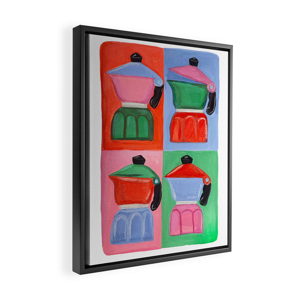Moka coffee Framed Canvas Print Gallery Image 2