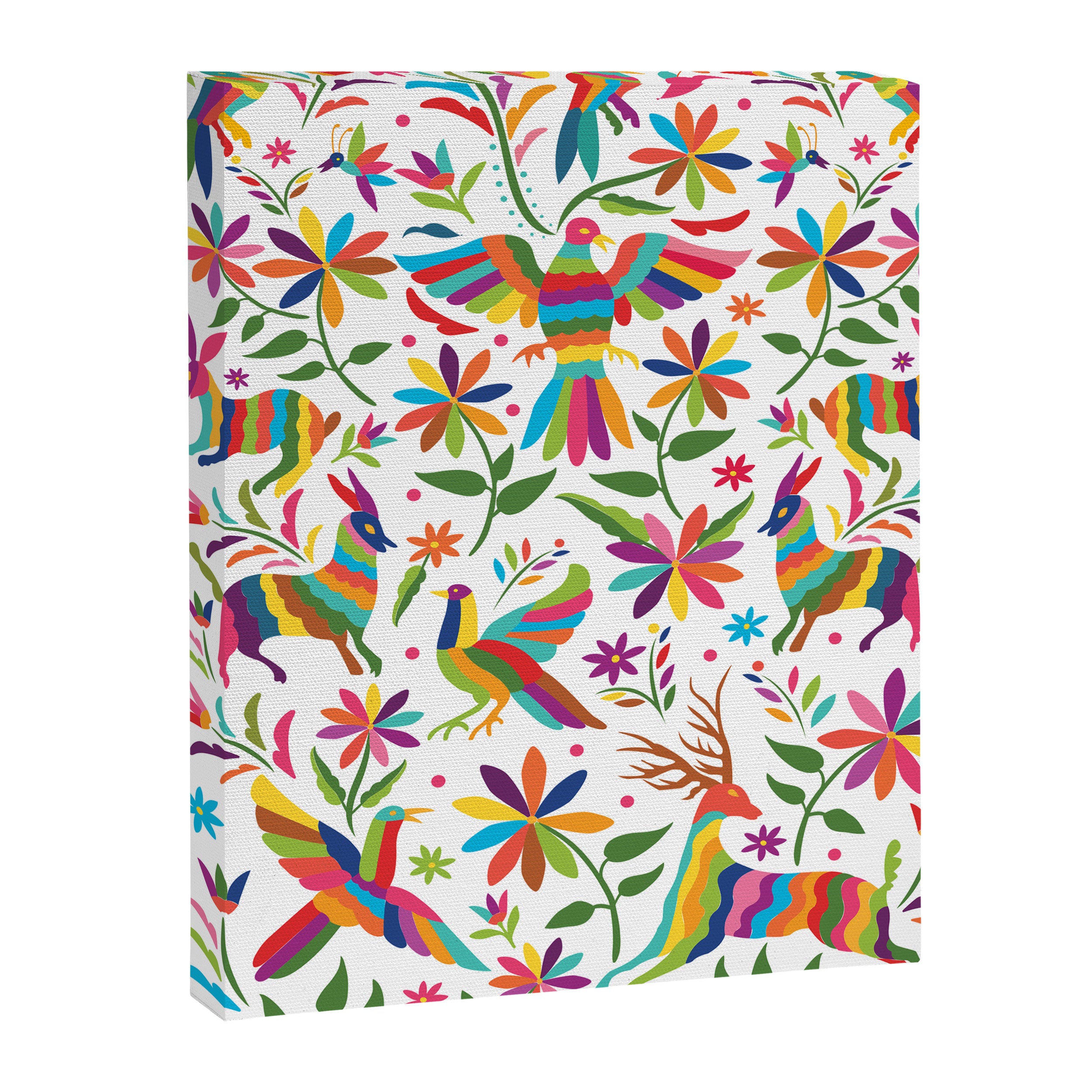 Mexican Otomí Design by Akbaly Canvas Print Gallery Image 8
