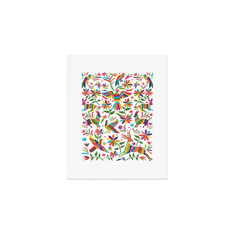 Mexican Otomí Design by Akbaly Art Print Gallery Image 1