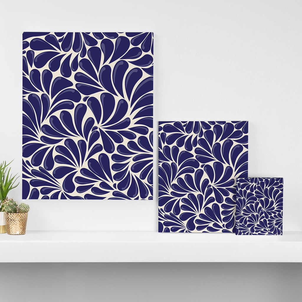 Mexican Talavera Organic Shapes by Akbaly Canvas Print Gallery Image 3