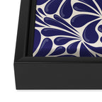 Mexican Talavera Organic Shapes by Akbaly Framed Canvas Print Gallery Image 3