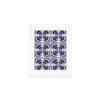 Mexican Talavera With Blue Birds Pattern by Akbaly Art Print Gallery Image 1