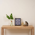 Mexican Talavera With Blue Birds Pattern by Akbaly Framed Canvas Print Gallery Image 4