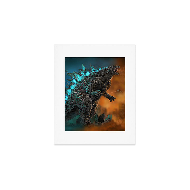 Godzilla Art Print Gallery Image 1