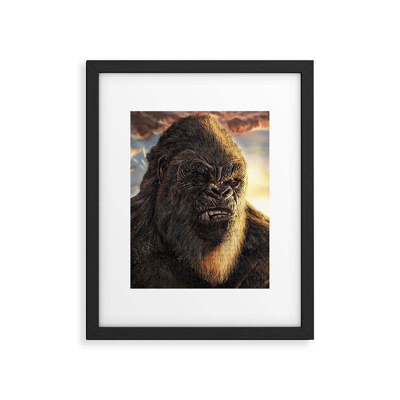 Godzilla Series - Kong Framed Art Print Gallery Image 5