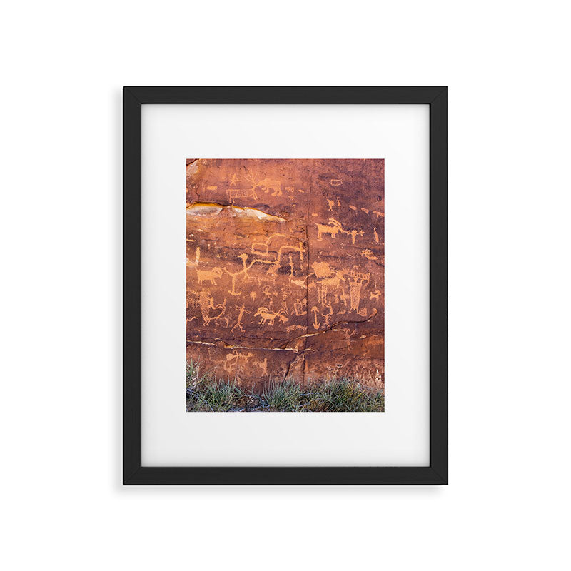 Ancient Rock Art Panel 0619 - Utah Framed Art Print Gallery Image 6