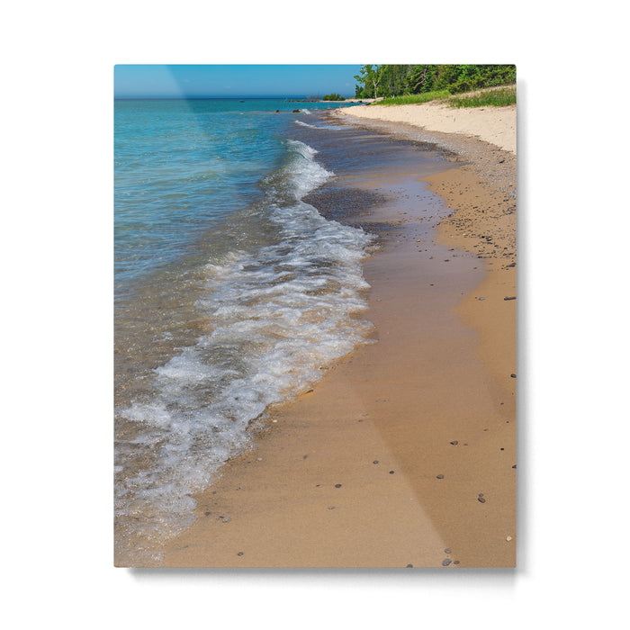 Lake Michigan Beach, Charlevoix - II Metal Print Gallery Image 1