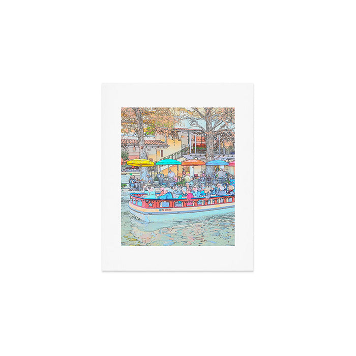 Ride Down The River - San Antonio, Texas Art Print Gallery Image 1