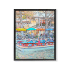 Ride Down The River - San Antonio, Texas Framed Canvas Print Gallery Image 8