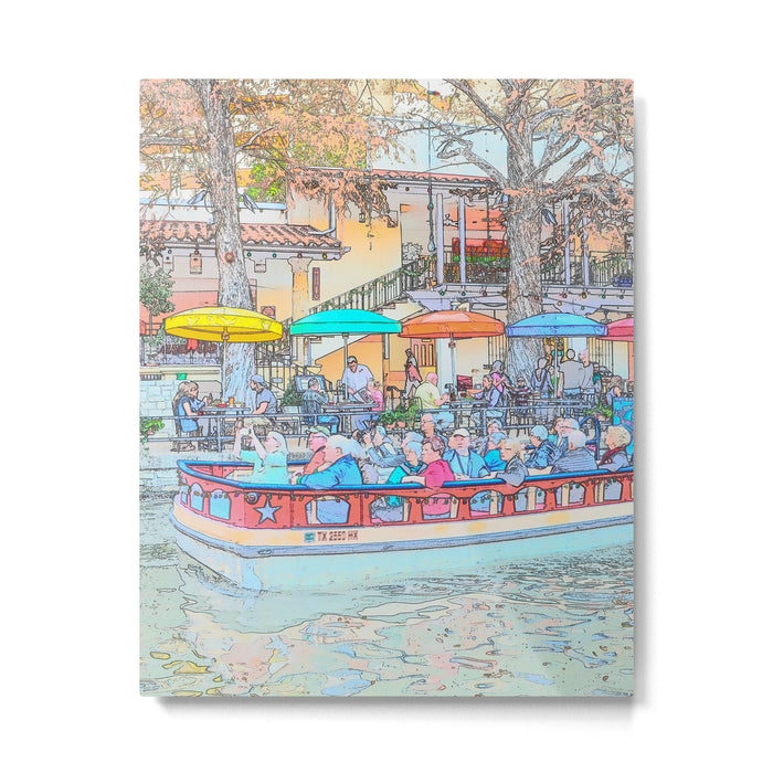 Ride Down The River - San Antonio, Texas Metal Print Gallery Image 1