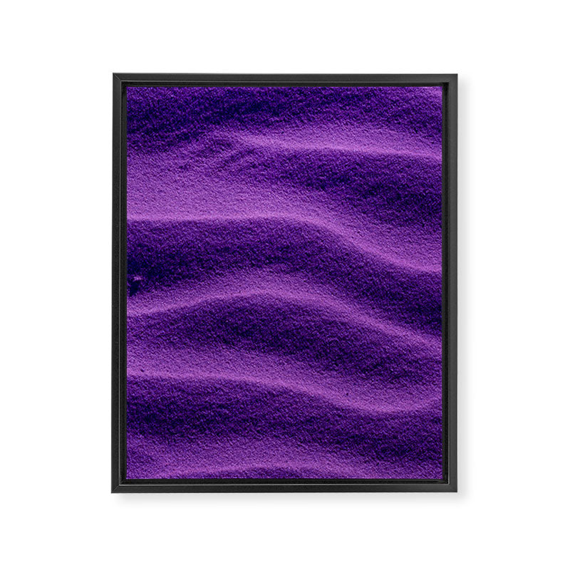 Sand Ripples - Purple Framed Canvas Print Gallery Image 6
